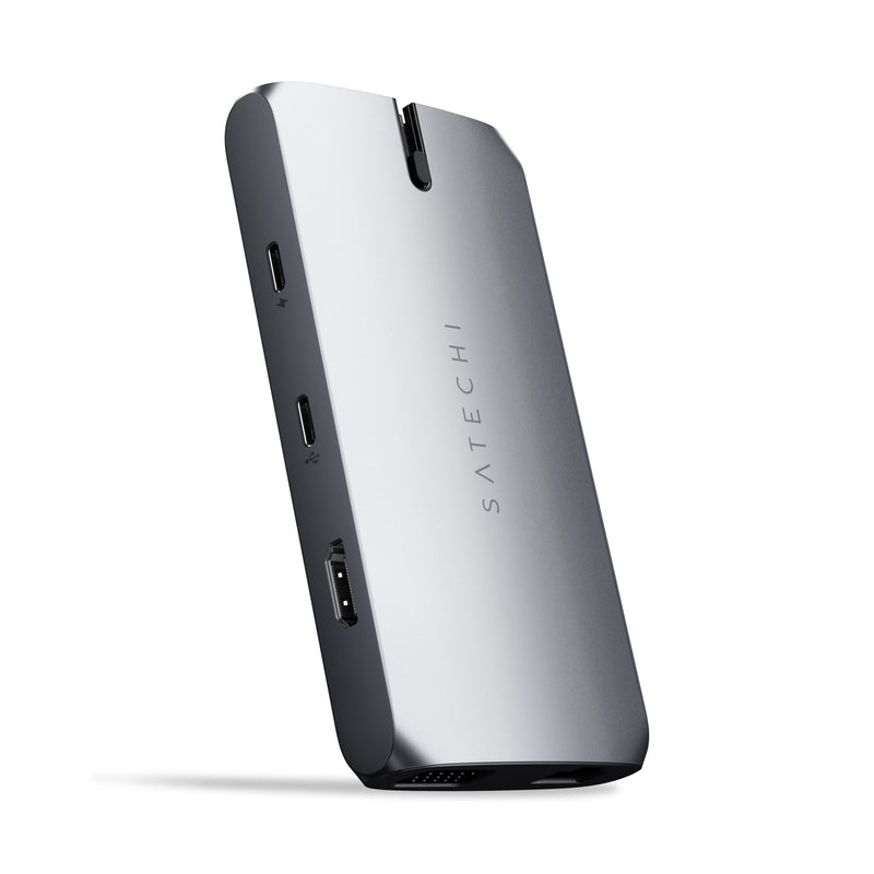 Kompakter USB-C-Multiport-Adapter fuer mobile Arbeitsplaetze